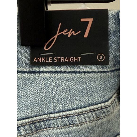 Jen7 by 7 for All Mankind Ankle Straight Jeans w/Released Hem Size 0. Inseam 26” - Picture 3 of 4